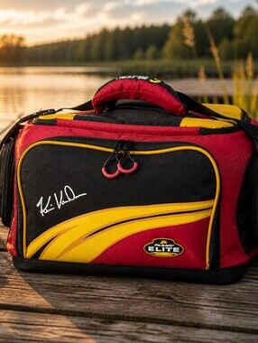 Elite Red and Yellow Duffel Bag with Black Accents